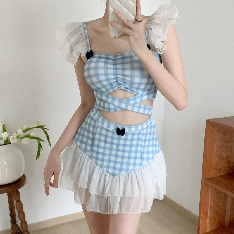 Women'S Fashion - Ladies Slimming Halter Bathing Suit Cute