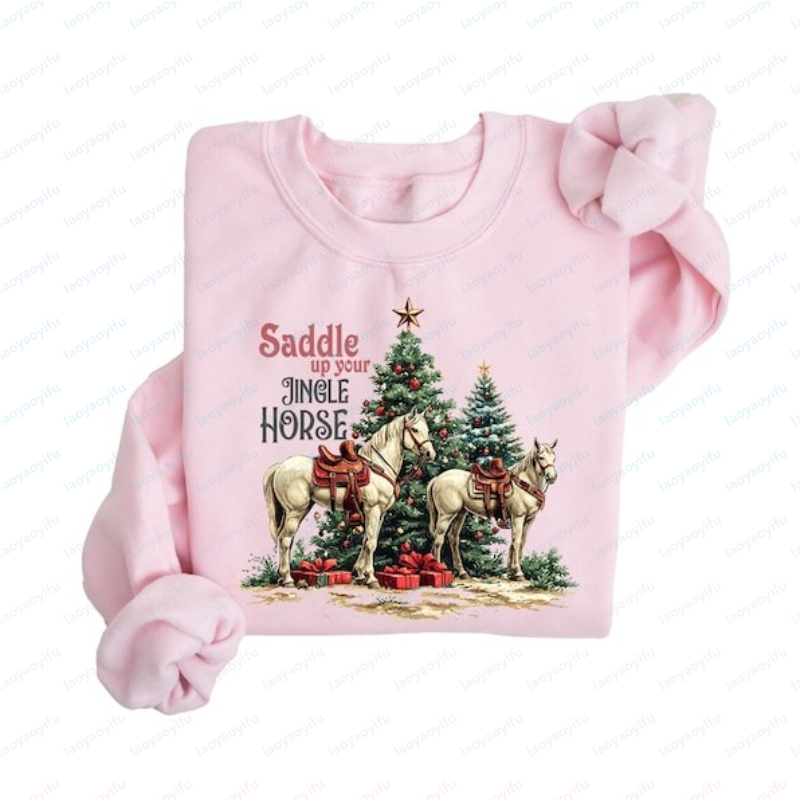 Cowboy Christmas Shirt: Wild W - Women'S Fashion Wild West ulasan dan harga