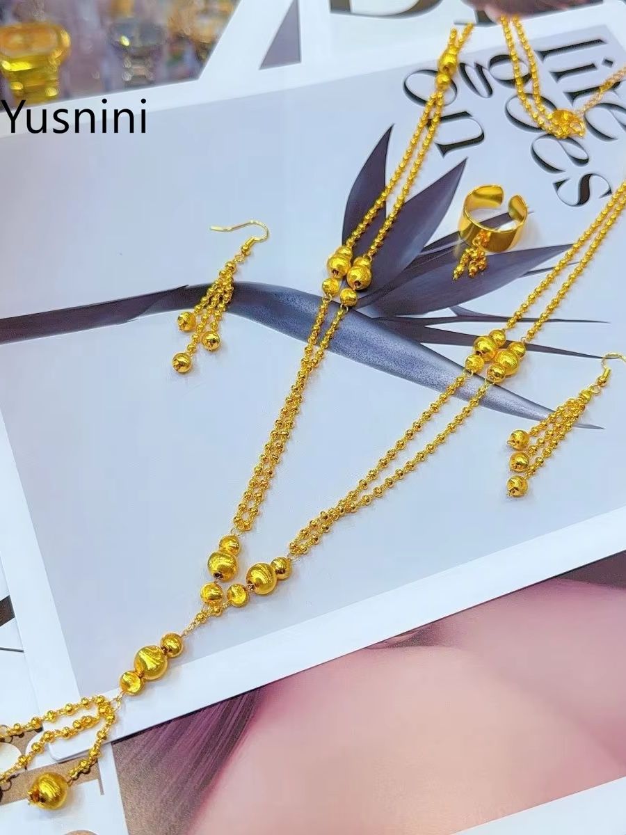 New Fashionable High end Dubai - Women'S Fashion Rings Gold ulasan dan harga