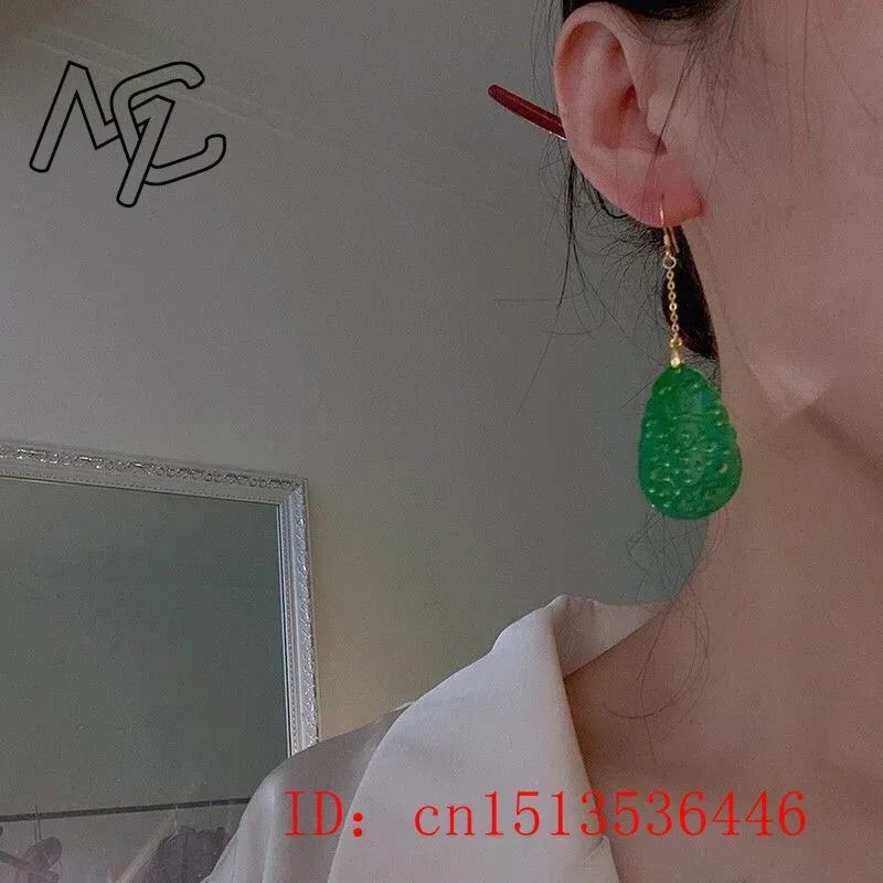 925 Silver Natural Green Jade  - Women Fashion Jewellery ulasan dan harga