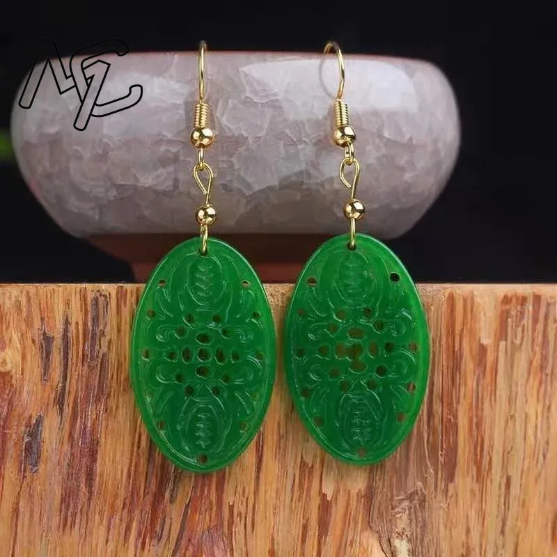 925 Silver Natural Green Jade  - Women Fashion Jewellery ulasan dan harga