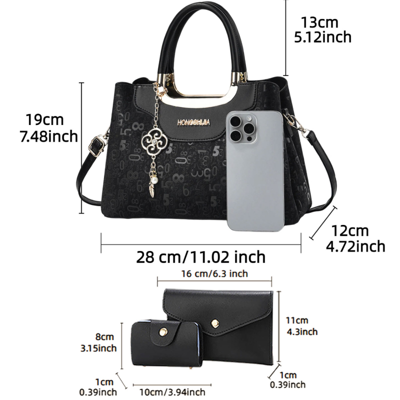 3-piece Fashion Women's Handba - Crossbody Bag Women ulasan dan harga