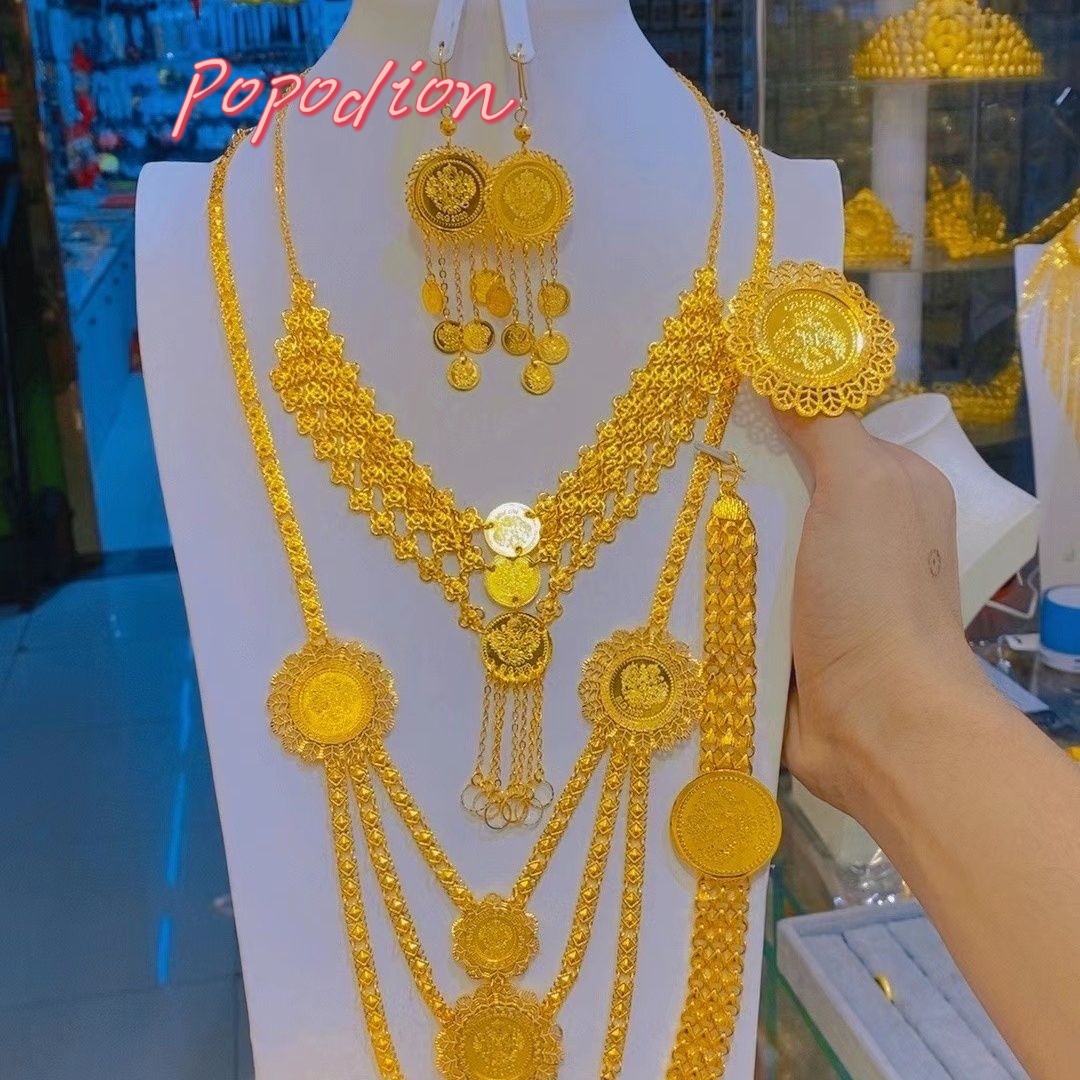 Popodion New Dubai 24K Gold Pl - Women'S Fashion Rings Gold ulasan dan harga