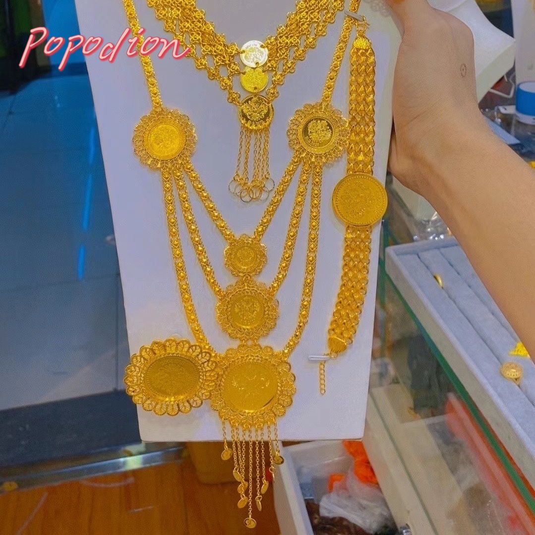 Popodion New Dubai 24K Gold Pl - Women'S Fashion Rings Gold ulasan dan harga