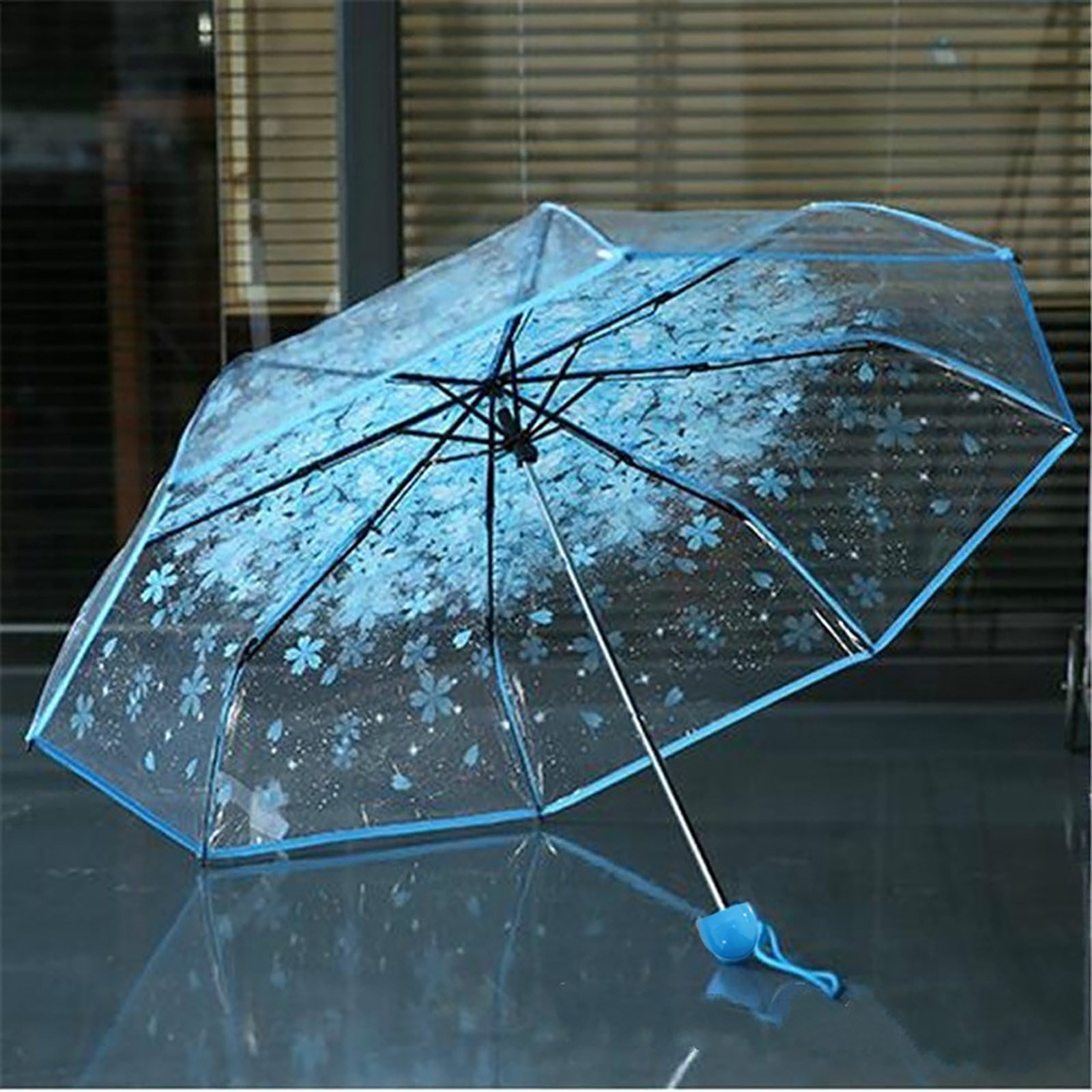 Sakura Transparent Folding Umb - Women'S Fashion Umbrella ulasan dan harga