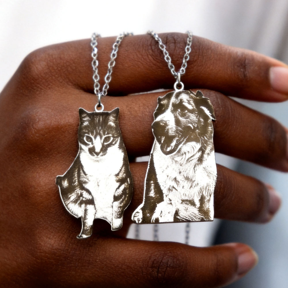 Custom Engrave Pet Photo Neckl - Xl Women'S Fashion ulasan dan harga