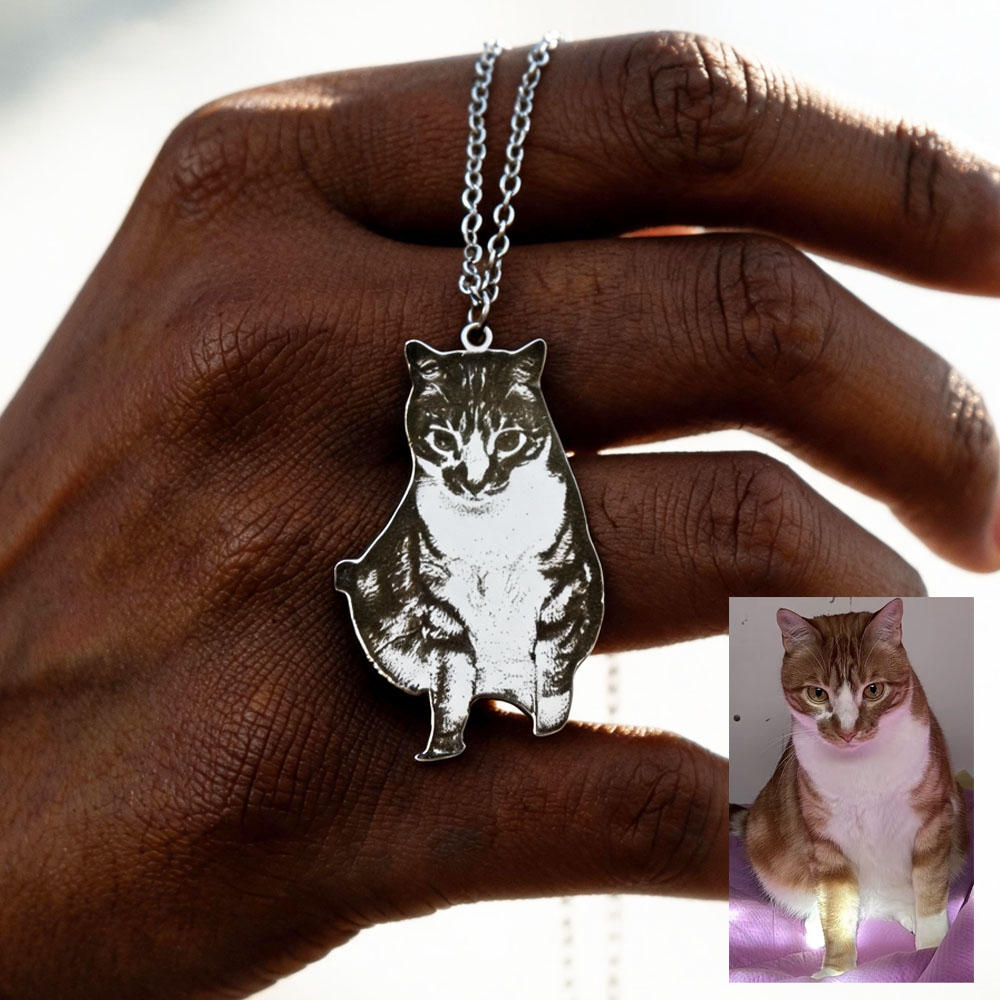 Custom Engrave Pet Photo Neckl - Xl Women'S Fashion ulasan dan harga