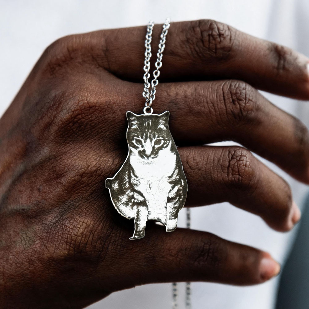 Custom Engrave Pet Photo Neckl - Xl Women'S Fashion ulasan dan harga
