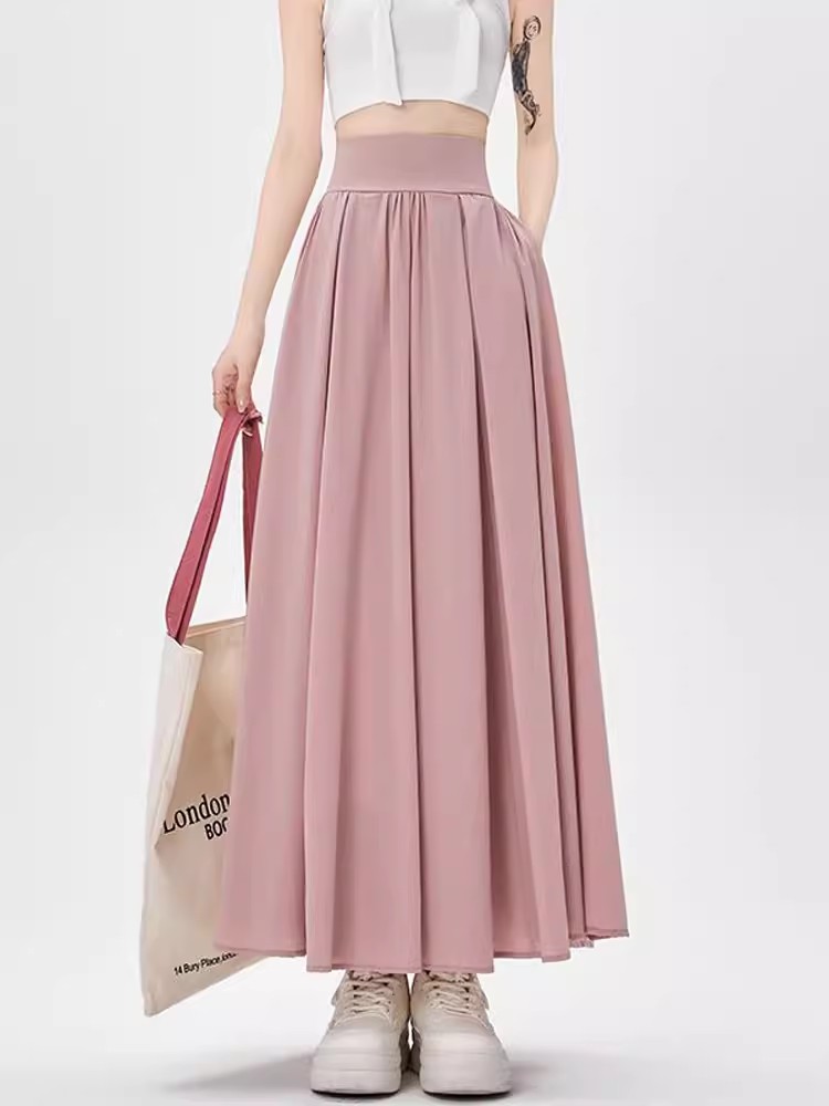 Solid Color Suit Skirt High Wa - Women'S Fashion Umbrella ulasan dan harga