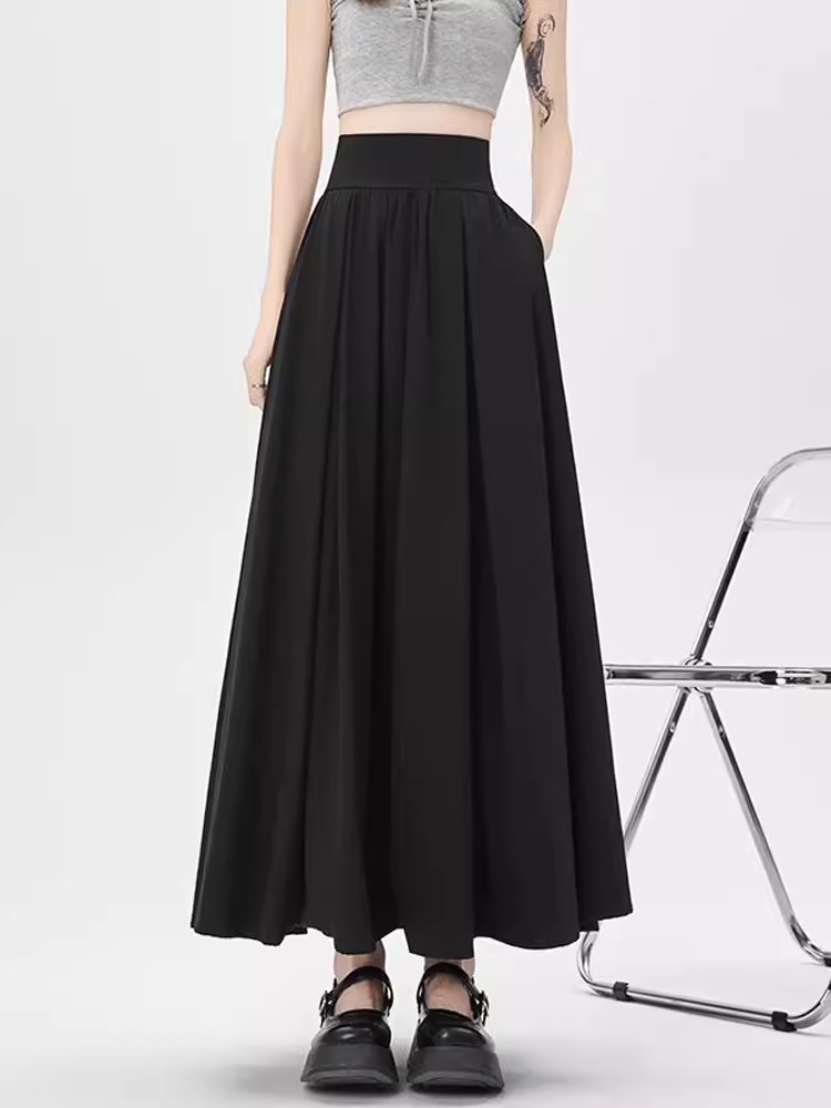 Solid Color Suit Skirt High Wa - Women'S Fashion Umbrella ulasan dan harga