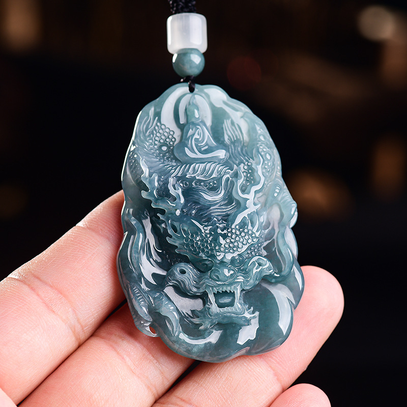 Natural Burmese Jadeite Dragon - Women'S Fashion ulasan dan harga