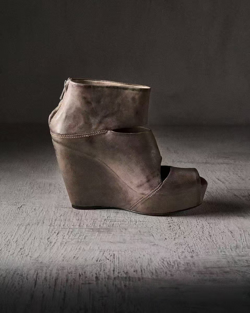 Summer New Women's Vintage Gre - Women'S Fashion Leather Boots ulasan dan harga