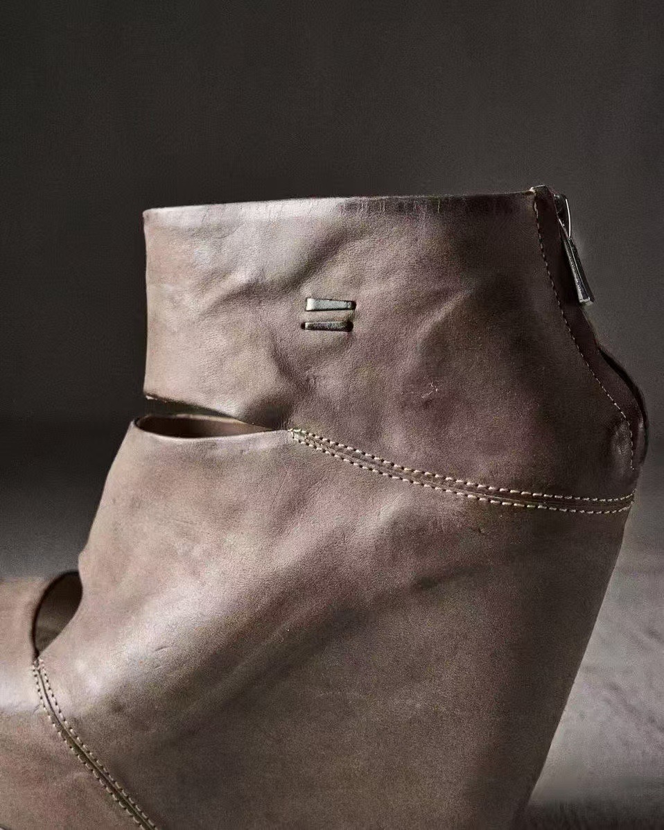 Summer New Women's Vintage Gre - Women'S Fashion Leather Boots ulasan dan harga