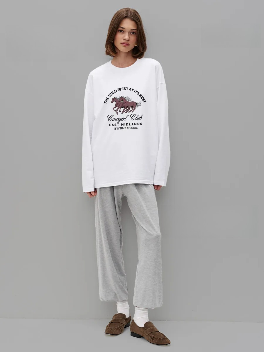 Women's 100% Cotton Horse Prin - Women'S Fashion Wild West ulasan dan harga