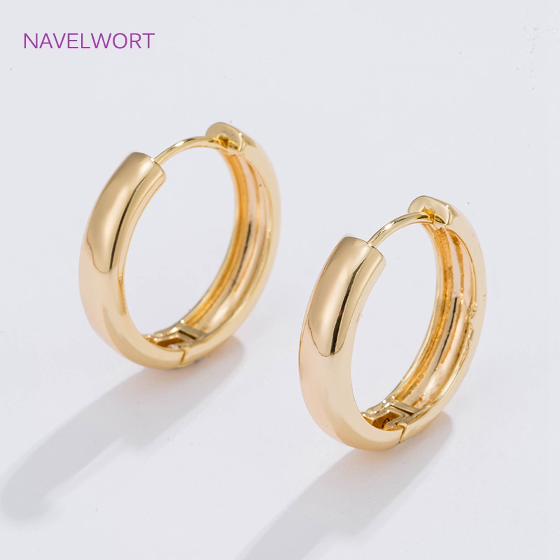 6 Sizes Gold Plated Circle Hoo - Women Fashion Jewellery ulasan dan harga