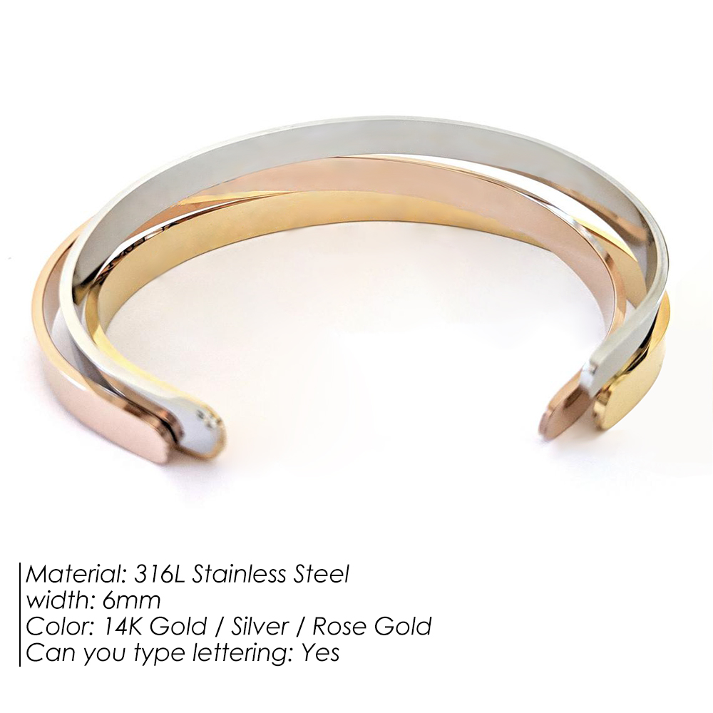 EMANCO 6mm Gold Color Stainles - Women Fashion Quotes ulasan dan harga