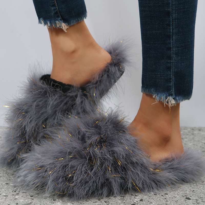 Women Luxury Fur Slippers 2025 - Women'S Fashion For Summer 2025 ulasan dan harga