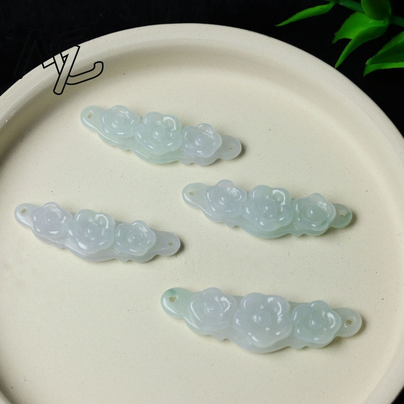 1pc Natural Jadeite Emerald Fl - Women'S Fashion ulasan dan harga