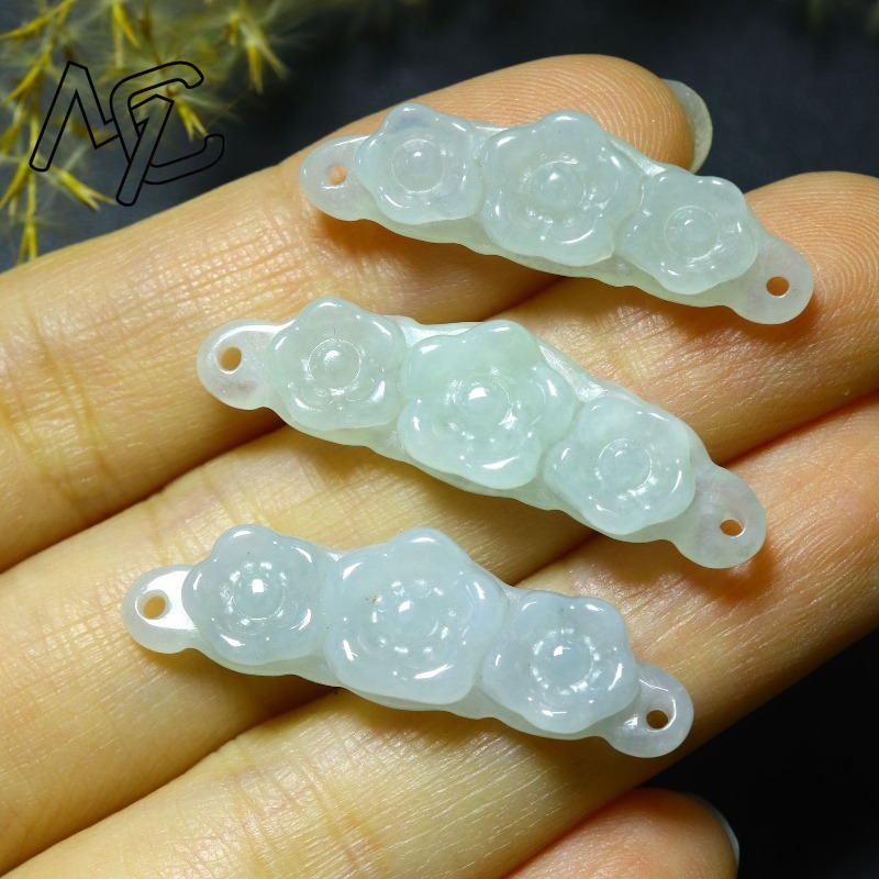 1pc Natural Jadeite Emerald Fl - Women'S Fashion ulasan dan harga