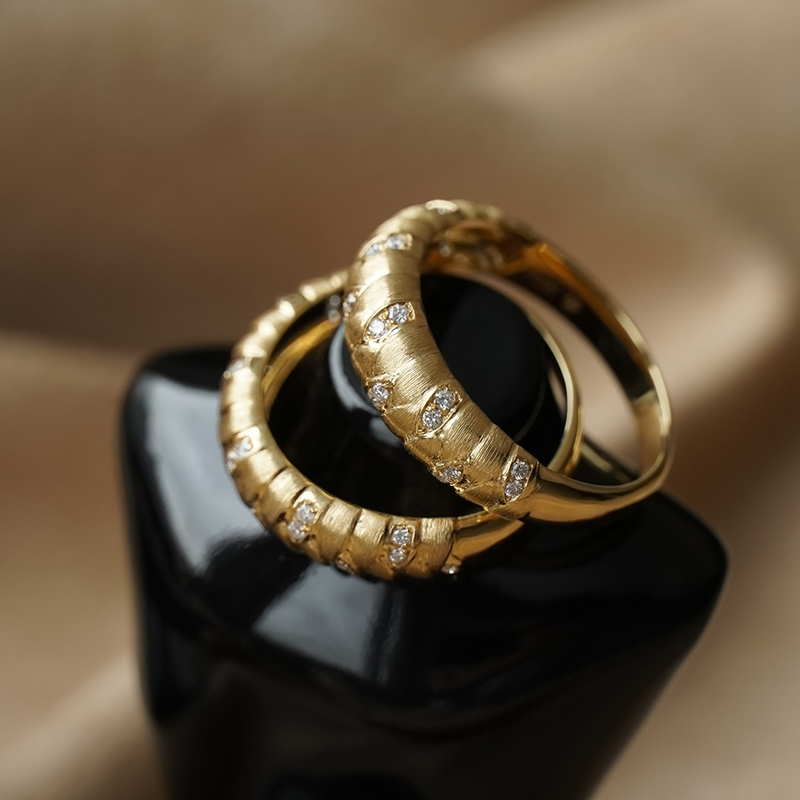 Aazuo Fine Jewelry Real 18K Ye - Women'S Fashion Rings Gold ulasan dan harga