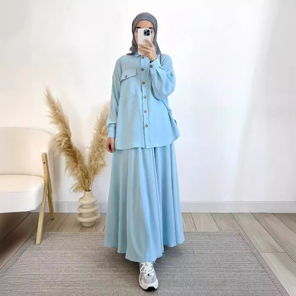 2-Piece Long Sleeve Shirt and  - Turkey Women Fashion ulasan dan harga