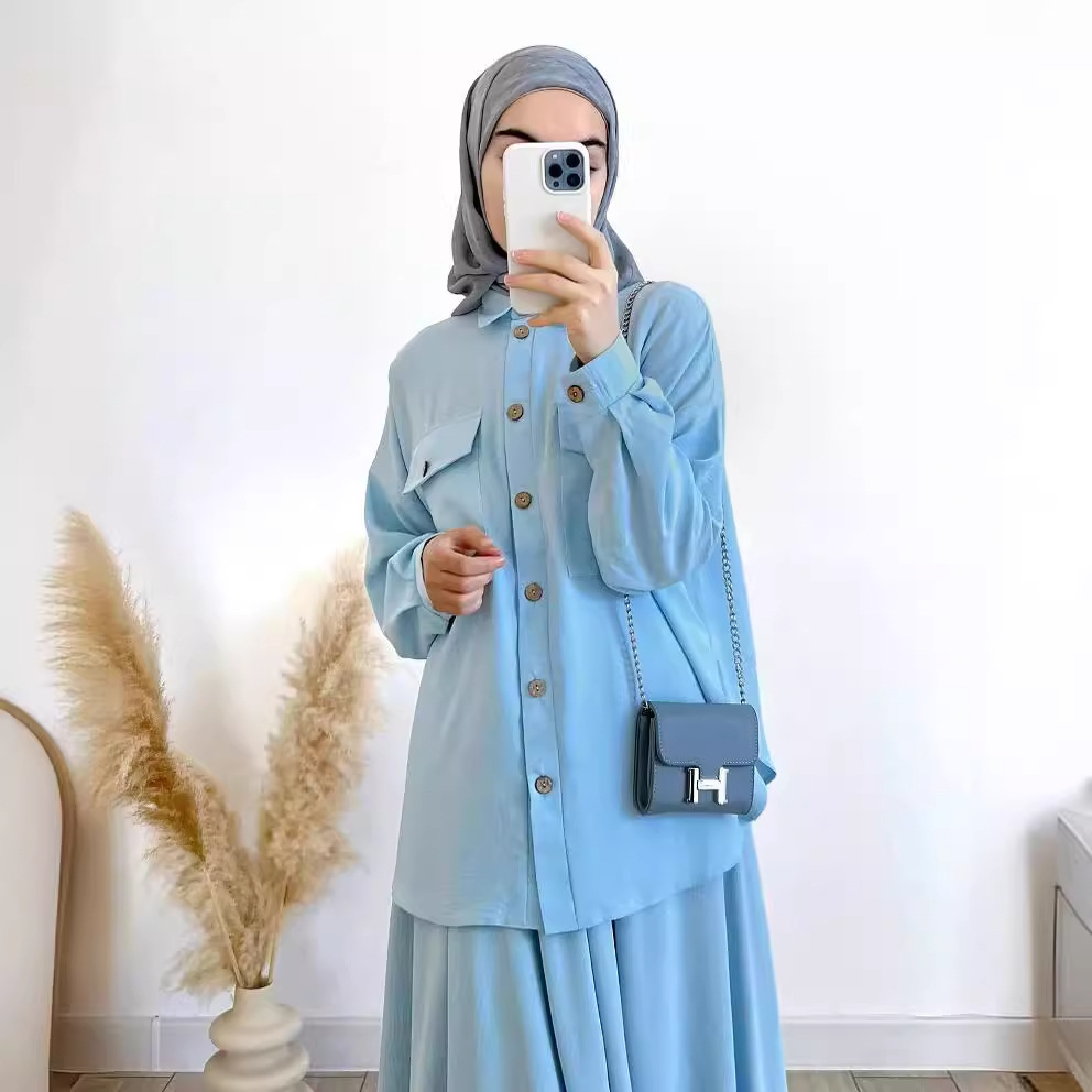 2-Piece Long Sleeve Shirt and  - Turkey Women Fashion ulasan dan harga