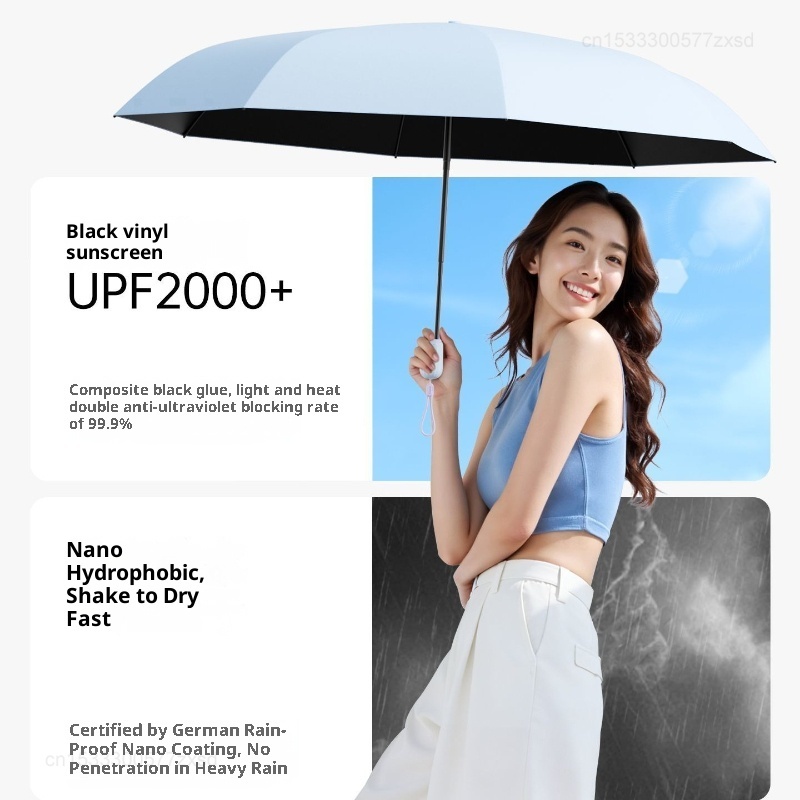 ZUODU Mini Folding Umbrella Su - Women'S Fashion Umbrella ulasan dan harga