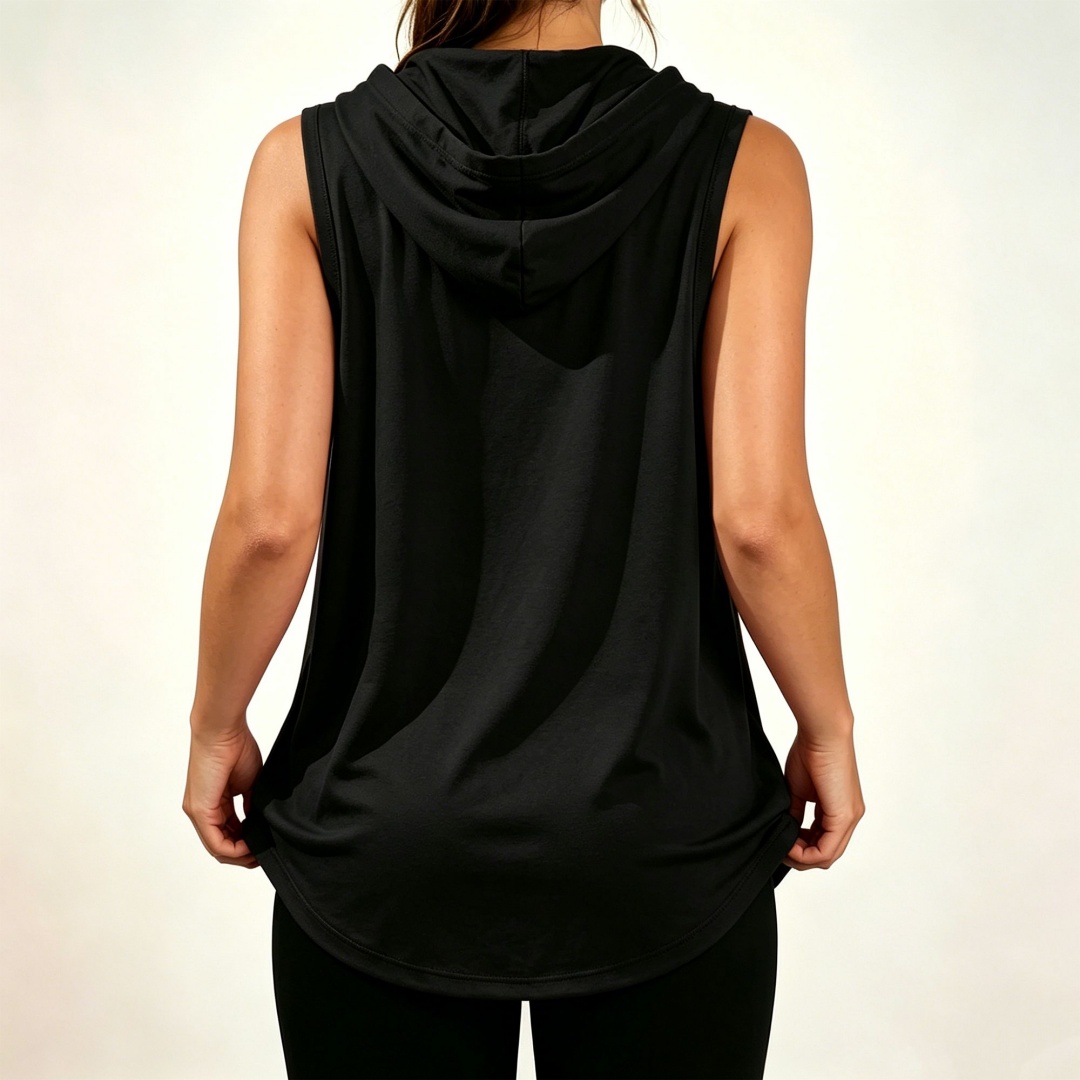 Loose-fit sleeveless hoodie fe - Hoodie Women Oversized ulasan dan harga