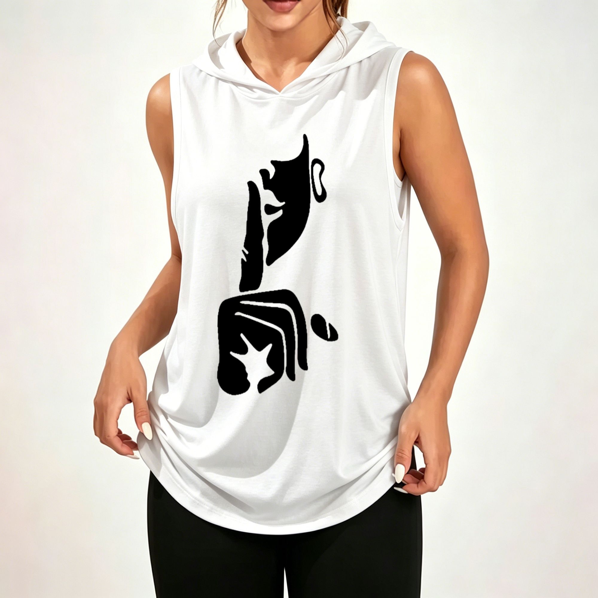 Loose-fit sleeveless hoodie fe - Hoodie Women Oversized ulasan dan harga