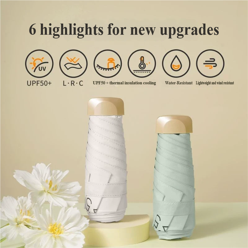 Small Folding Umbrella Sun Wom - Women'S Fashion Umbrella ulasan dan harga