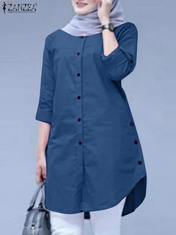 2026 ZANZEA Spring Shirt Fashi - Turkey Women Fashion ulasan dan harga