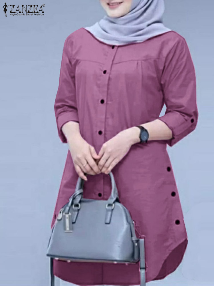 2026 ZANZEA Spring Shirt Fashi - Turkey Women Fashion ulasan dan harga