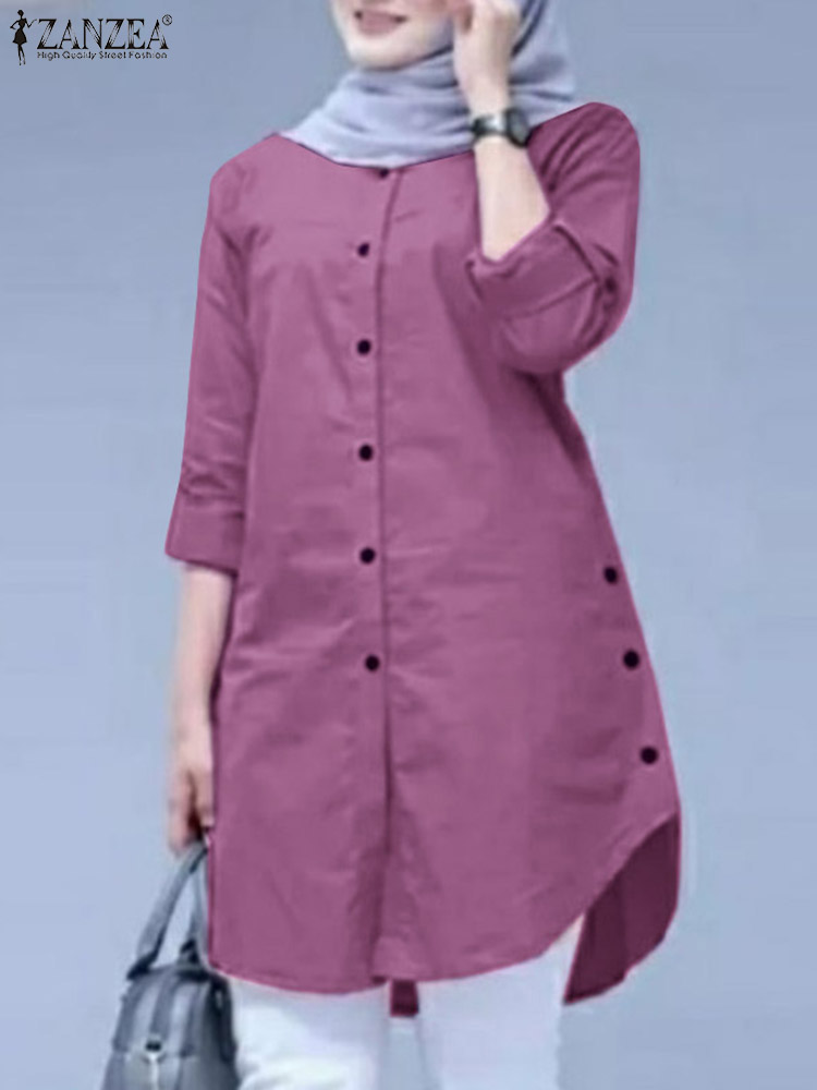 2026 ZANZEA Spring Shirt Fashi - Turkey Women Fashion ulasan dan harga