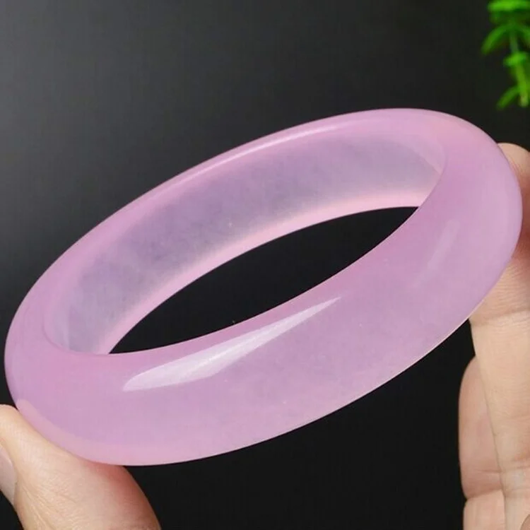 Genuine Natural Pink Jade Bang - Women Fashion Jewellery ulasan dan harga