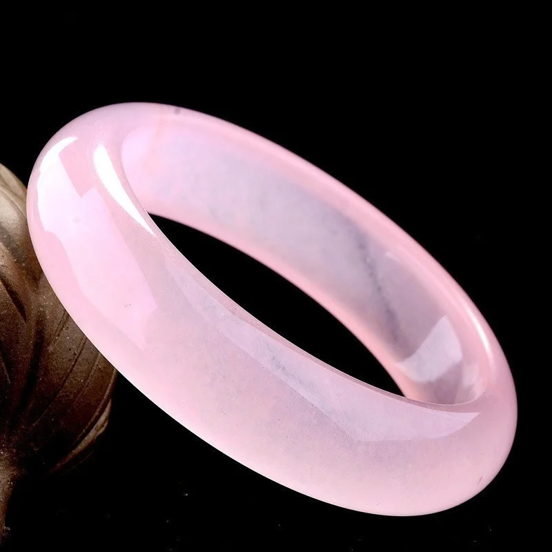 Genuine Natural Pink Jade Bang - Women Fashion Jewellery ulasan dan harga