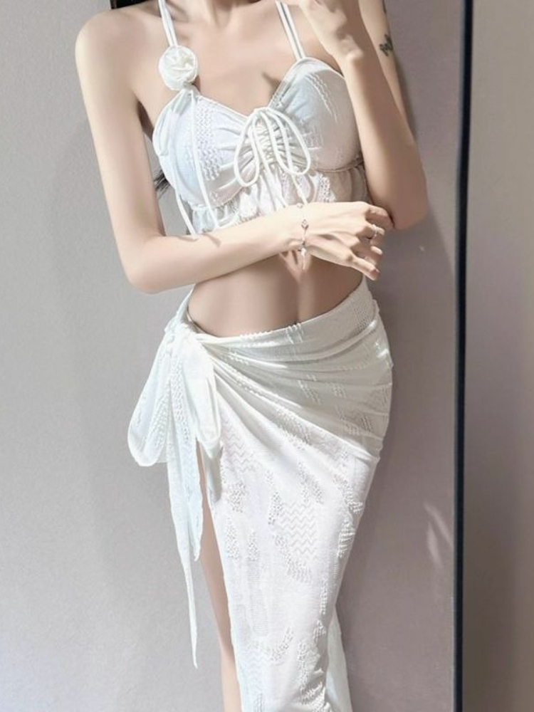 Ladies Floral Two Piece Swimsu - Women'S Fashion ulasan dan harga