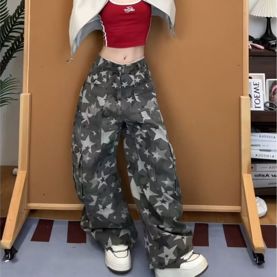 Women's Camo Cargo Pants High  - Women'S Fashion Utility Pants ulasan dan harga