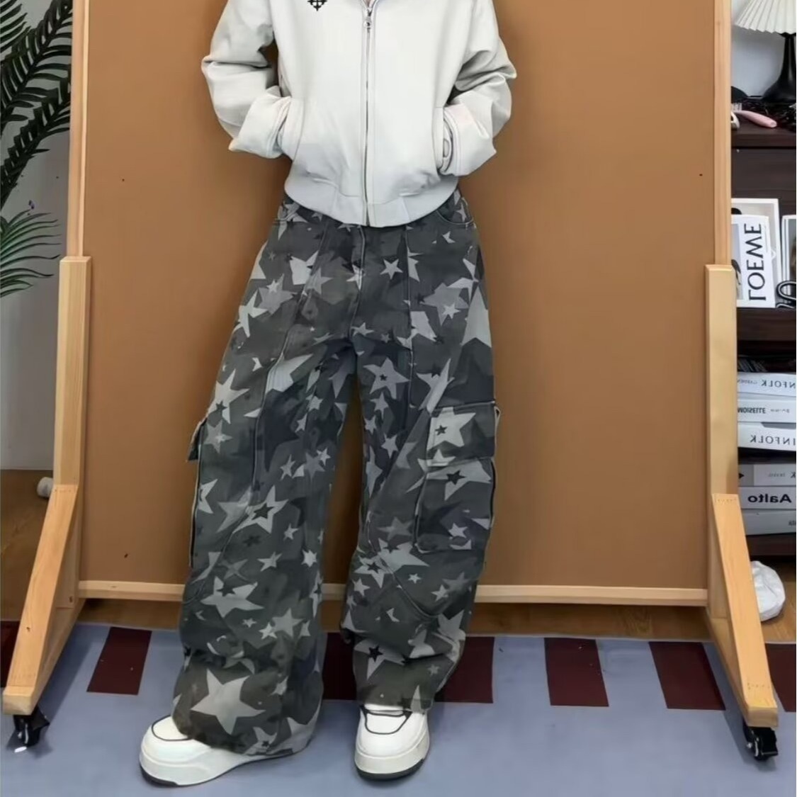 Women's Camo Cargo Pants High  - Women'S Fashion Utility Pants ulasan dan harga