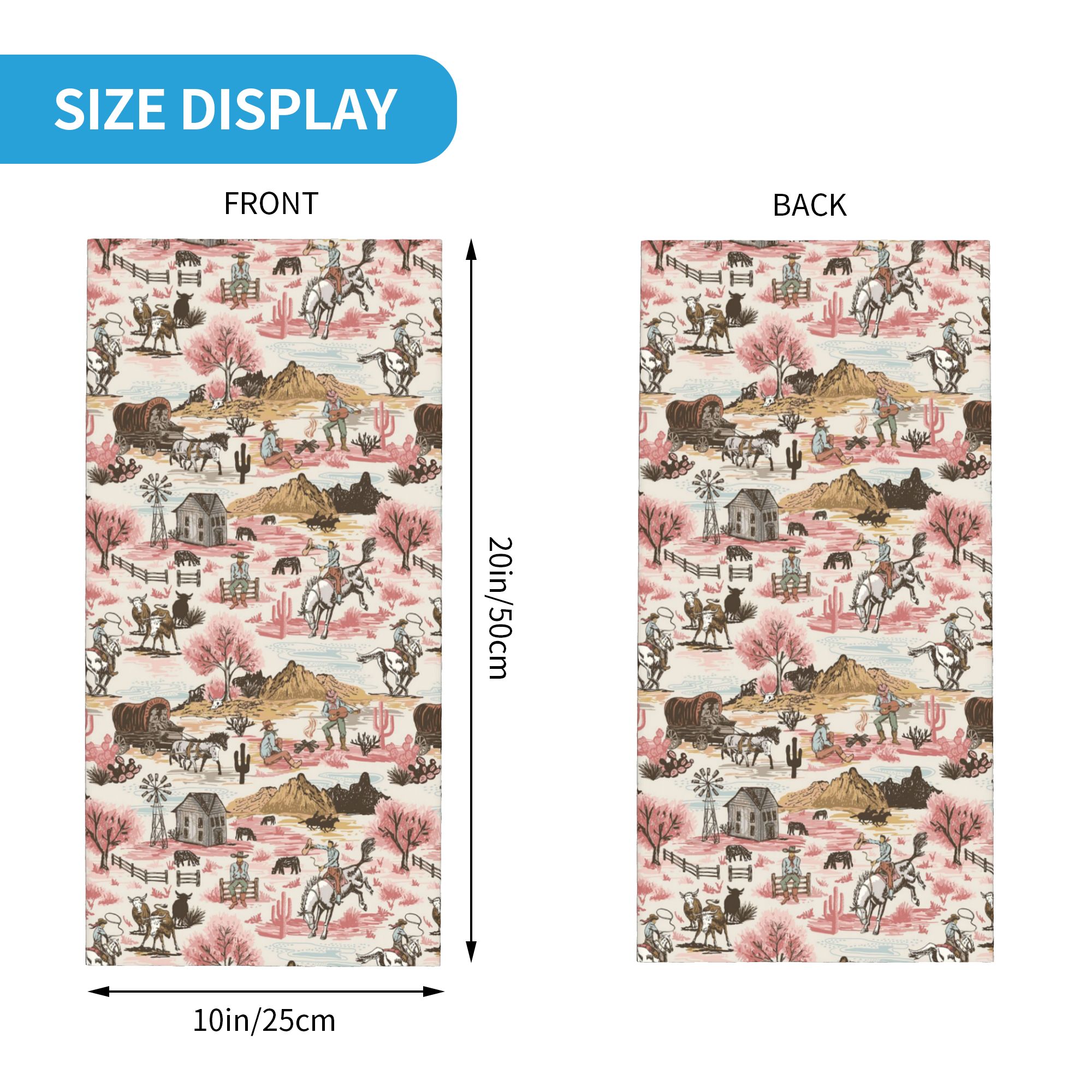Wild West Cowboy style Bandana - Women'S Fashion Wild West ulasan dan harga