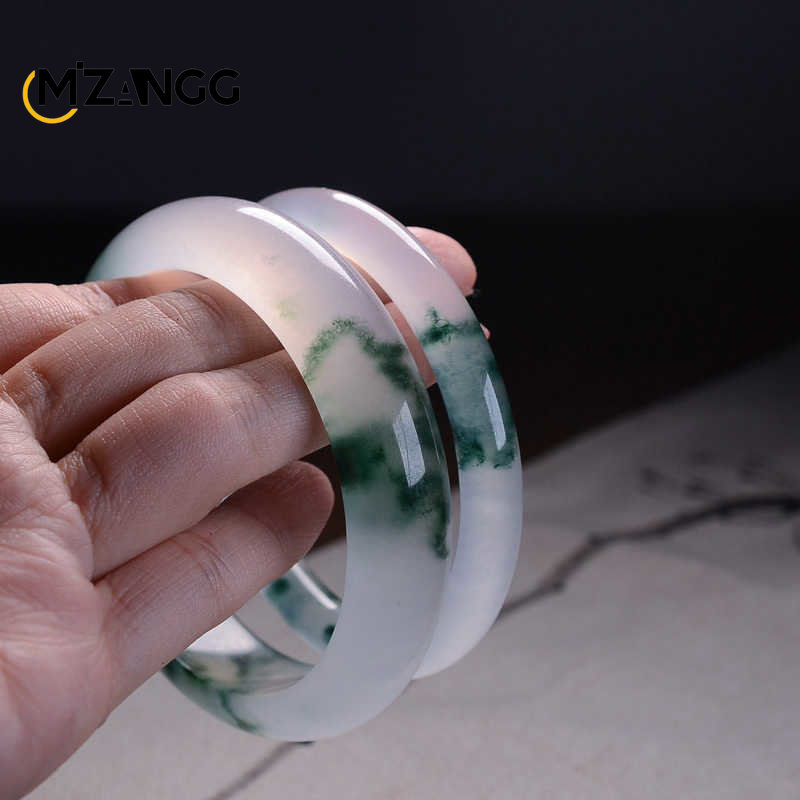 Natural Green Jadeite Bangle J - Women Fashion Jewellery ulasan dan harga
