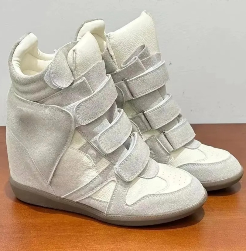Women Hidden Wedge Heel High‑T - Women'S Fashion Leather Boots ulasan dan harga