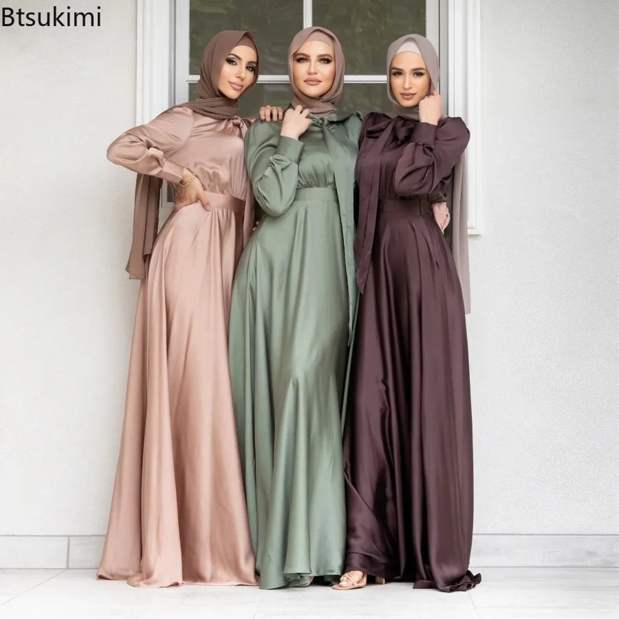 Elegant Satin Dress for Women  - Turkey Women Fashion ulasan dan harga