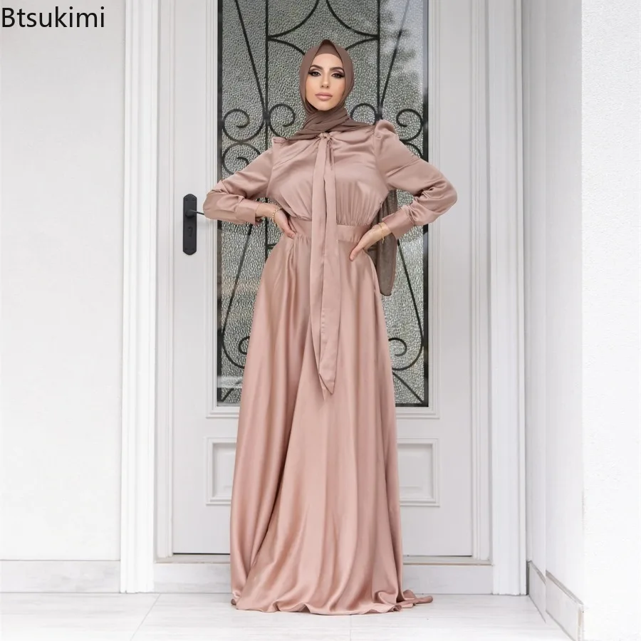Elegant Satin Dress for Women  - Turkey Women Fashion ulasan dan harga