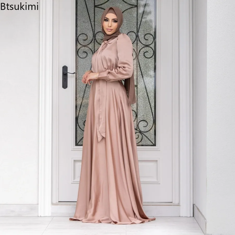Elegant Satin Dress for Women  - Turkey Women Fashion ulasan dan harga
