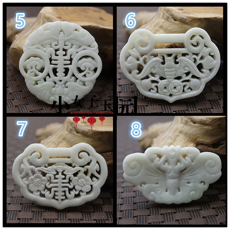 Natural White Jade Carved Luck - Women Fashion Jewellery ulasan dan harga