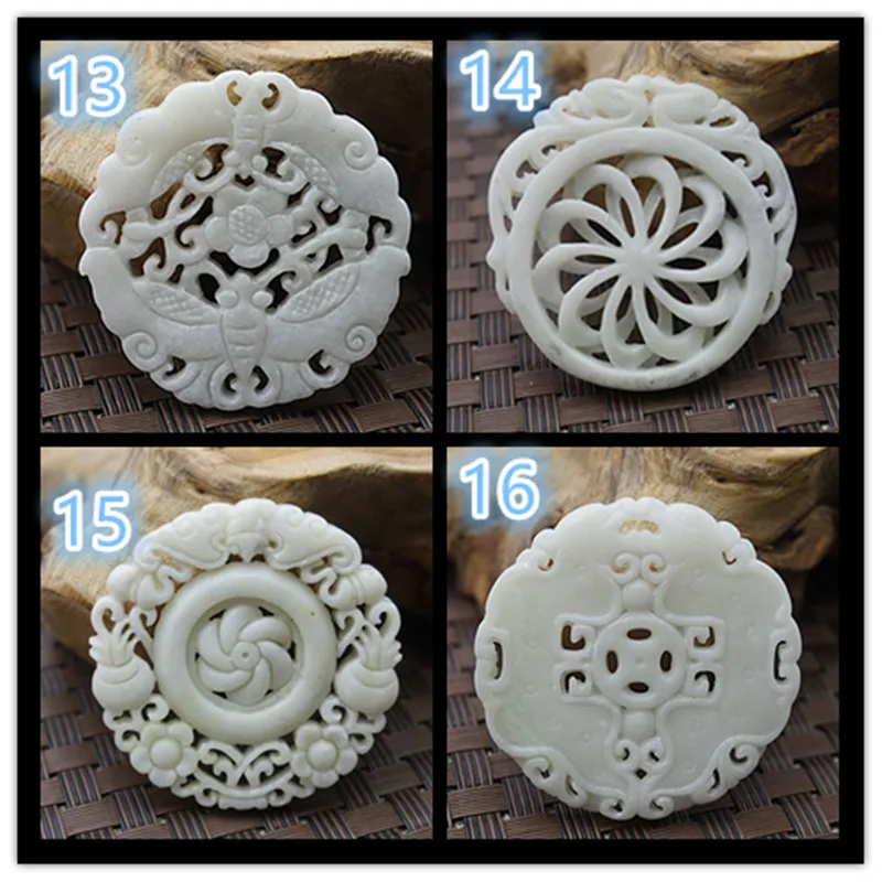Natural White Jade Carved Luck - Women Fashion Jewellery ulasan dan harga